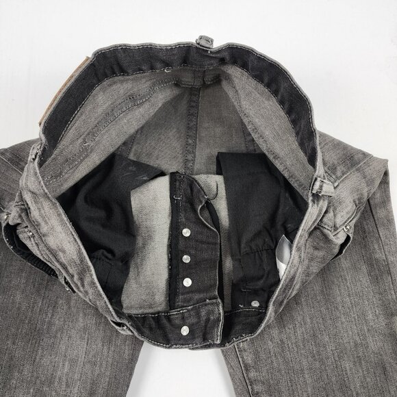 mnml Jeans Mens 30x33 Gray Skinny Leg Ankle Zip Button Fly Low Rise Denim - Picture 5 of 9